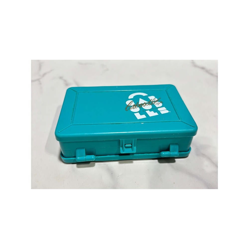 Caboodles Mini Teal Double Sided Organizer Case Small Jewelry Storage